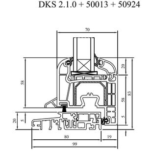 Drutex Iglo 5 Classic Balkontür mit flacher Schwelle
