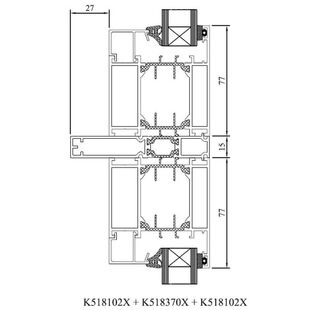 Drutex MB 70 statische Kopplung innen Detailansicht