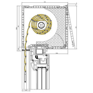 Aufsatzrollladen 215mm mit Iglo Energy Fenster Revision von der Seite