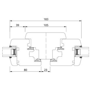 Drutex Softline 68 Fenster Dreh-Kipp + Dreh-Kipp