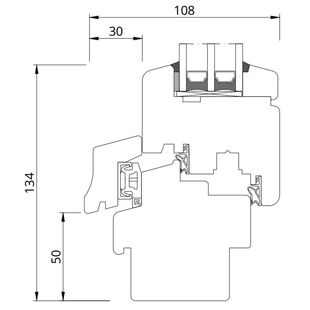 Drutex Softline 78 Fenster mit Wetterschenkel Donau