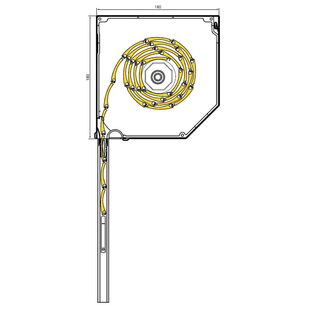 Vorbaurollladen SK 45° mit Kastenhöhe 180mm