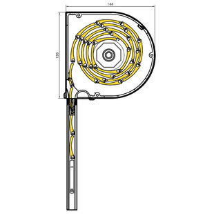 Vorbaurollladen SKO Rund mit Kastenhöhe 137mm
