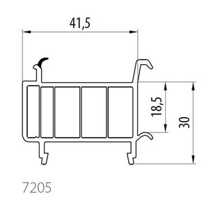 Gealan 7205 - Fensterbankanschluss - 30mm