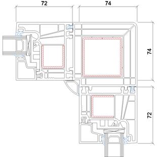 2304 - Eckkopplung - 90 Grad