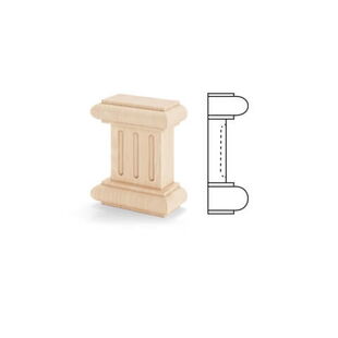 Holz Kapitell 2S-2 Querschnitt