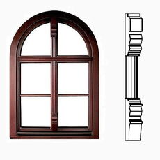 Holz-Profilrahmen mit Zierleisten