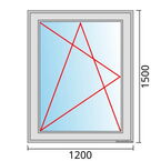 Venstermaat 1200x1500mm