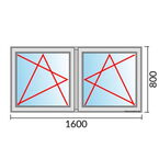 Venstermaat 1600x800mm