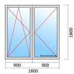 Venstermaat 1800x1800mm