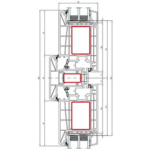 Salamander bluEvolution 82 Pfosten 96mm Tür innen öffnend Classic-Line - HO9320 - HO8550