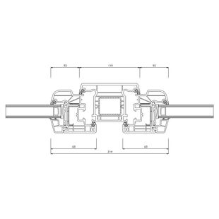 Schüco CT-70 AS 110mm Fenster Rondo 83mm - 8849-8867