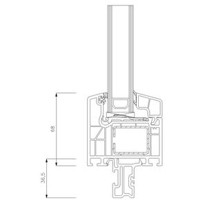 8033 - Basisprofil 30mm (Breite: 20mm)