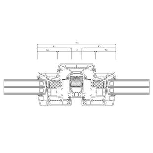 Schüco Living Alu Inside MD HI 92mm Fenster Classic 83mm - 9524-9523