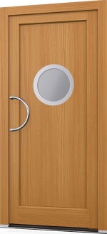 Holz Haustür Woodline Modell 10 inox Kiefer