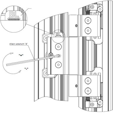 Haustür Wala WR horizontal regulieren