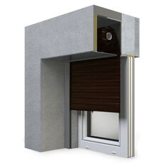 SP-E Unterputzrollladen in 36 Wenge