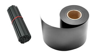 Doppelstabmattenzaun-Sichtschutzstreifen mit Zubehör