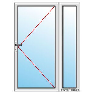 Nebeneingangstür mit Seitenteil