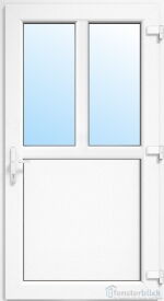 Kunststoff Nebeneingangstür Neuruppin in weiß