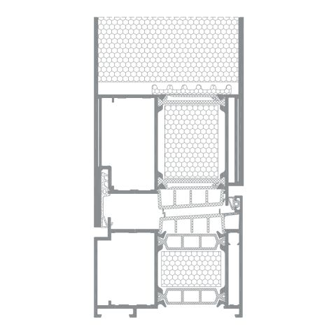 Aluminium Tür Aliplast Superial 800 i+ mit Aufsatzfüllung