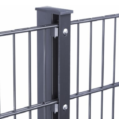 Doppelstabmattenzaun in Anthrazit