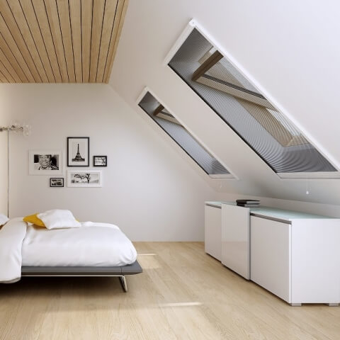 Fliegengitter Schwarz Dachfenster