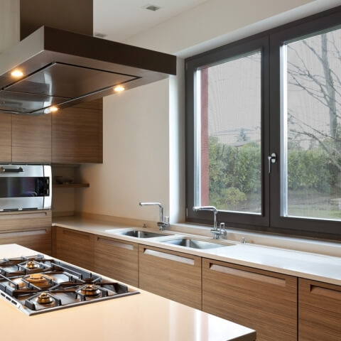 Insektenschutz Rollo MZN Fenster 2 Flügel Küche