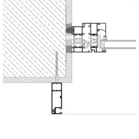 Vorbau-Raffstore SKEF Führungsschiene Mauerwerk