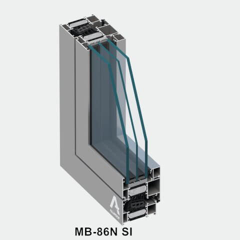 Alufenster MB-86N SI Profil