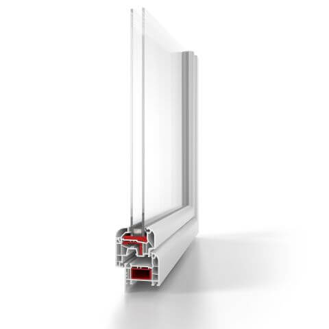 Kunststofffenster Aluplast IDEAL 2000 RL Profilschnitt