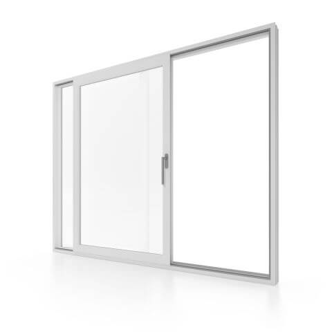 Kunststoffschiebetür Aluplast Smart Slide Weiß
