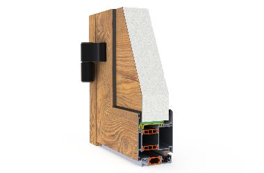 Garagentür DB-75 Profil mit Paneel in 60mm von Krispol