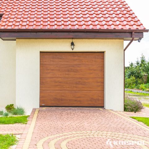 Garagentor vom Hersteller Krispol in Braun