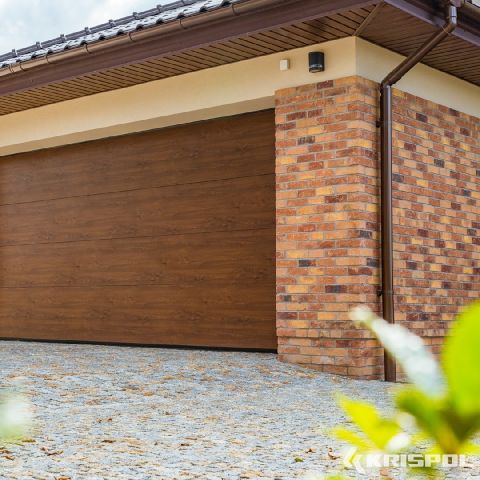 Sektionaltor in Dunkelbraun von Krispol