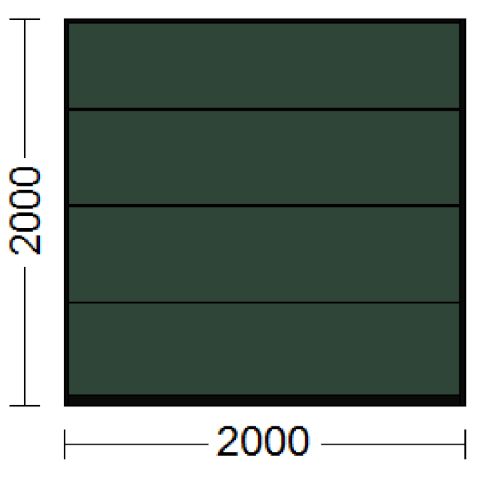 Sektionaltor als Garagentor in Moosgrün (RAL 6005)