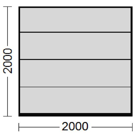 Sektionaltor als Garagentor in Lichtgrau (RAL 7035)