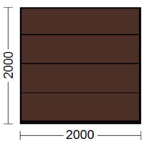 Sektionaltor als Garagentor in Mahagonibraun (RAL 8016)