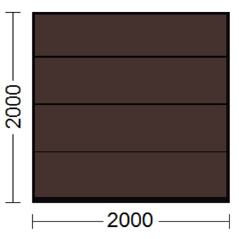 Sektionaltor als Garagentor in Schokoladenbraun (RAL 8017)
