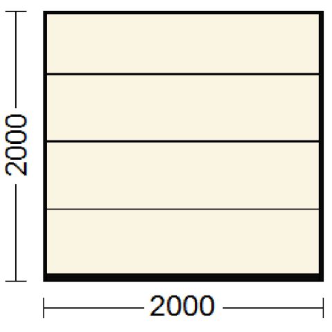 Sektionaltor als Garagentor in Cremeweiß (RAL 9001)