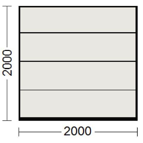 Sektionaltor als Garagentor in Grauweiß (RAL 9002)
