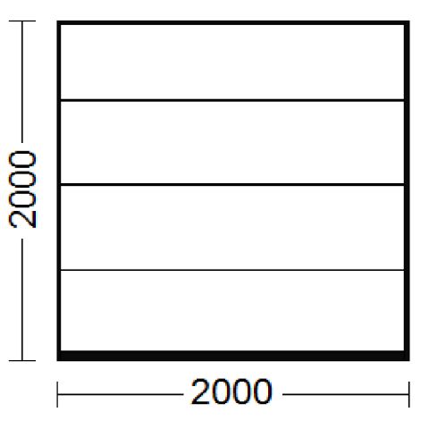 Sektionaltor als Garagentor in Reinweiß (RAL 9010)
