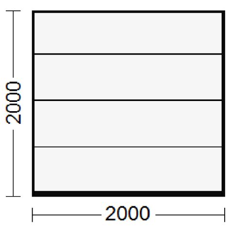 Sektionaltor als Garagentor in Verkehrsweiß (RAL 9016)