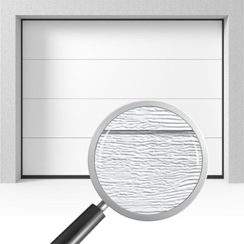 Sektionaltor ohne Prägung von Krispol Vente K2 RF mit Woodgrain Struktur