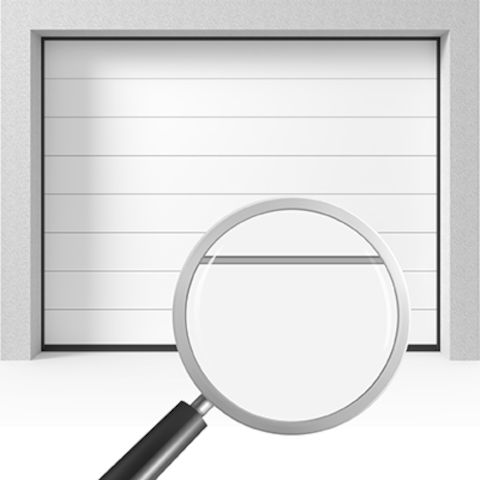 Sektionaltor Vente K2 RS - Lamellen mit breiten Sicken in glatt (Slick)