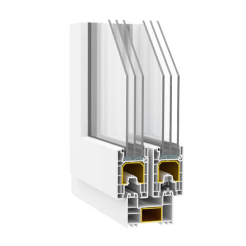 Kunststofffenster Decco 65 - Profil
