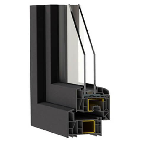 Kunststofffenster Decco 82 - Profil 2-fach Verglasung