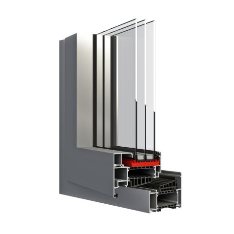 Alufenster MB-104 Passive mit 3-Fach Verglasung
