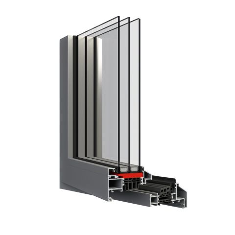 Alufenster MB-Ferroline Reno mit 3-fach Verglasung