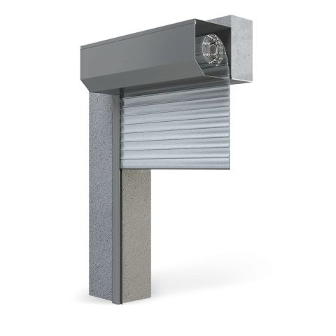 Rolltor Aluprof BGR in 01 Silber